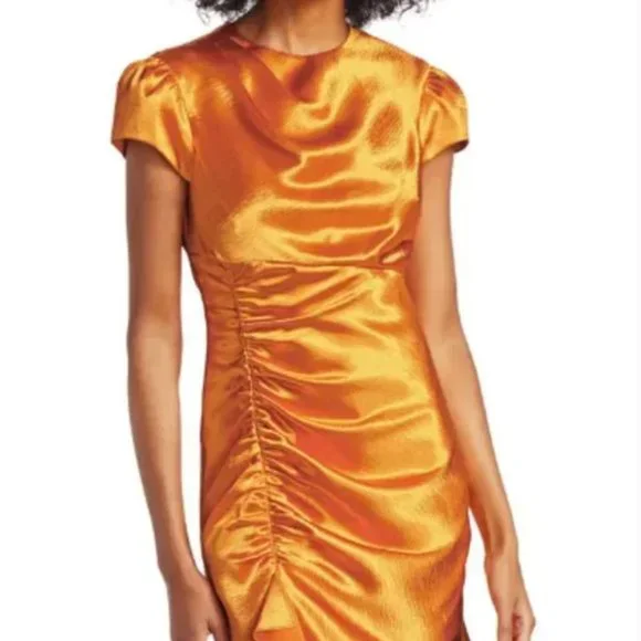 cinq a sept orange dress Cinq A Sept Jamie Dress | Orange